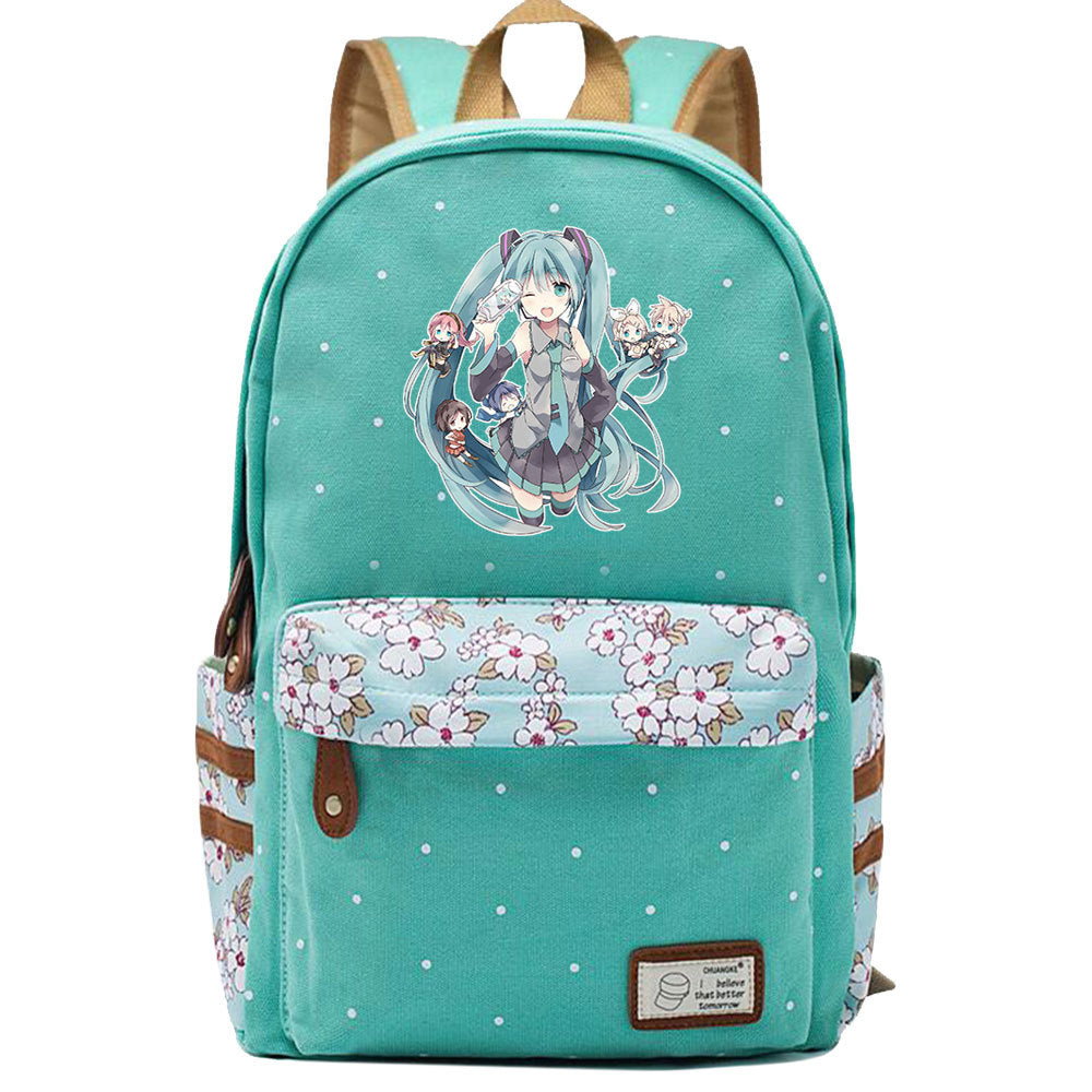 Popular Elegant Fashion Virtual Music Printing Middle School Students' Schoolbags