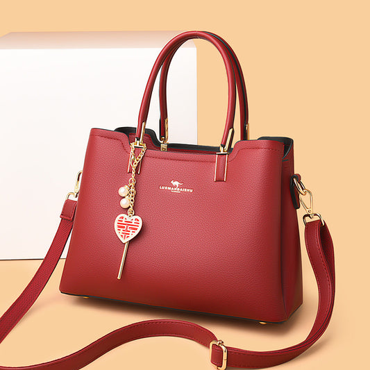Women's Soft Leather Mouth To Give Mom Tote Bags