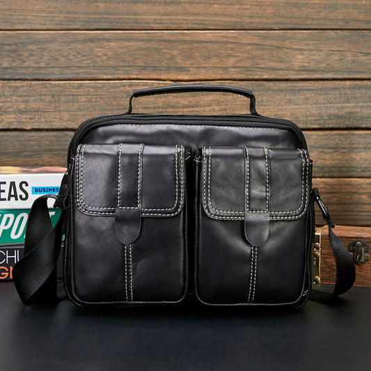 Men's Hot First Layer Cowhide Business Men's Messenger Bags