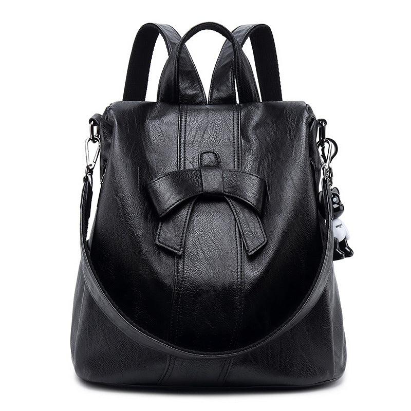 Women's Large Capacity Retro Fashion Versatile Soft Backpacks