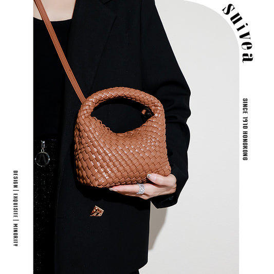 Women's Woven Vegetable Basket Retro Lunch Box Handbags