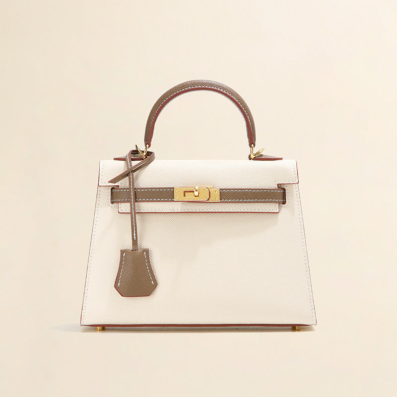 Women's Color Matching Second Generation Palm Print Shoulder Bags