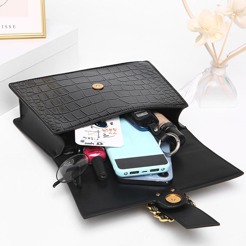 Women's High Sense One Fashion Classic Black Shoulder Bags