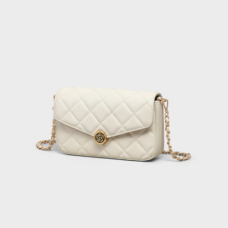 Women's Summer Genuine Leather Birthday Gift Chain Crossbody Bags