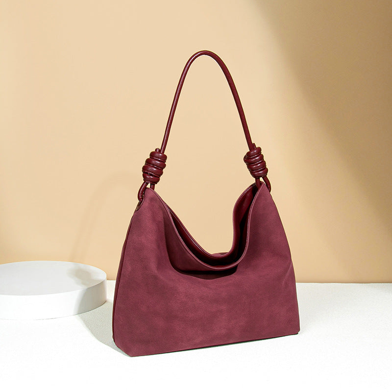Women's Vintage Deerskin Veet High Sense Large Tote Bags