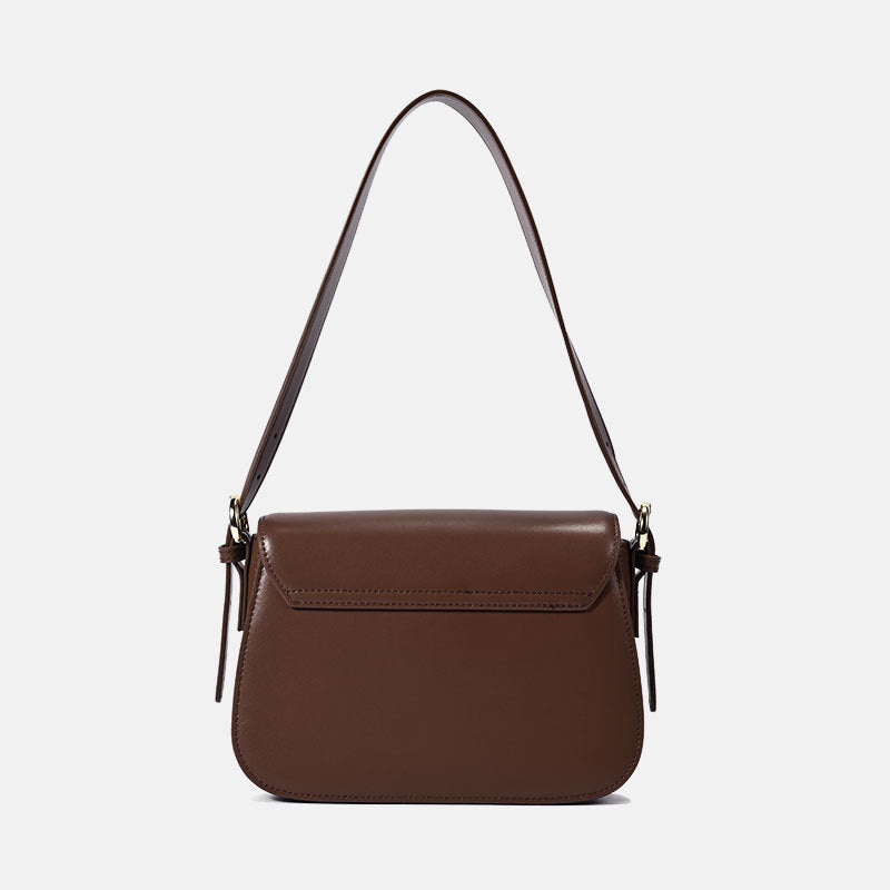 Women's Genuine Leather Commuter High-grade Underarm Small Square Bags
