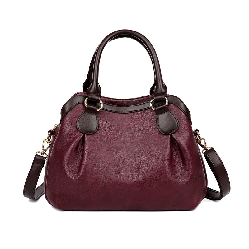 Women's Popular Fashionable Elegant Commuter Vintage Sheepskin Handbags