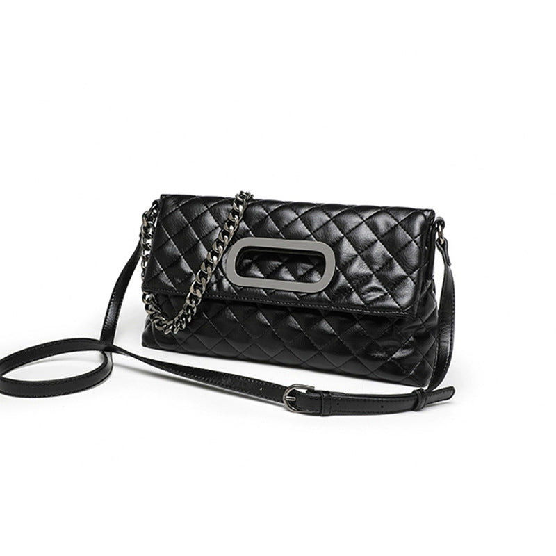 Women's Underarm High-grade Large Capacity Chain Rhombus Bags