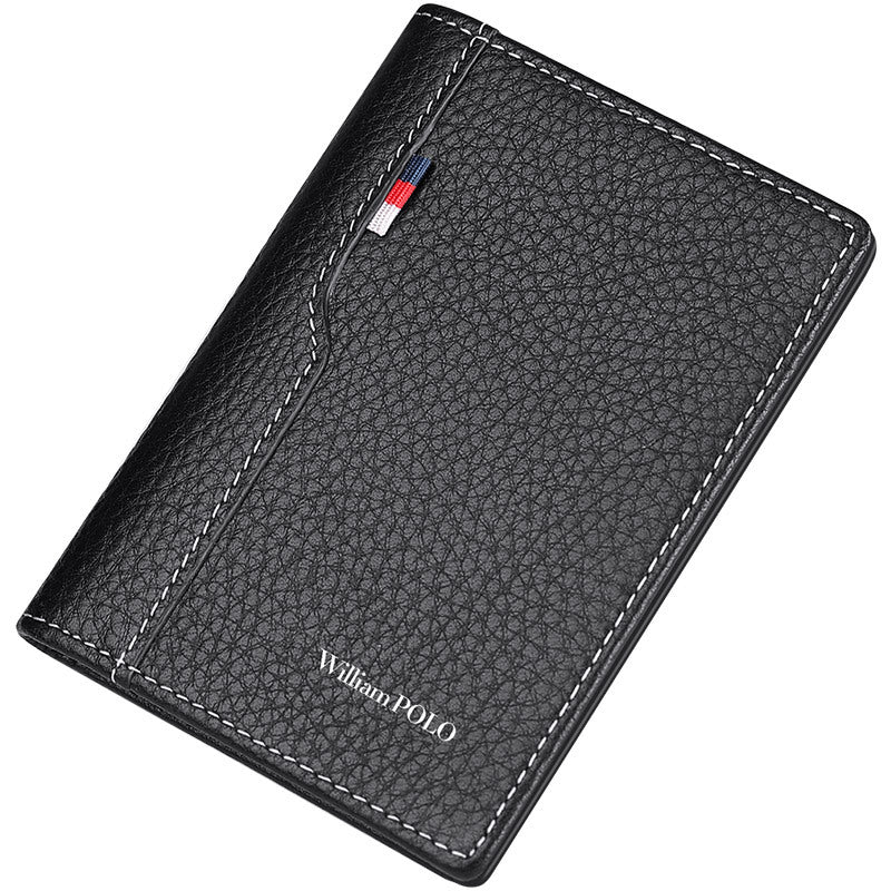 Men's Paul Multiple Slots Genuine Leather Access Card Holder