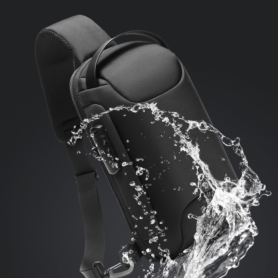 Men's Waterproof Rechargeable Printable Convenient Street Fashion Men's Chest Bags