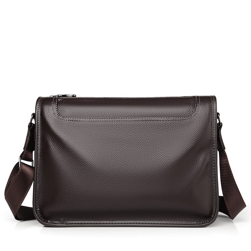 Men's First Layer Cowhide Commuter Fashionable Versatile Men's Messenger Bags
