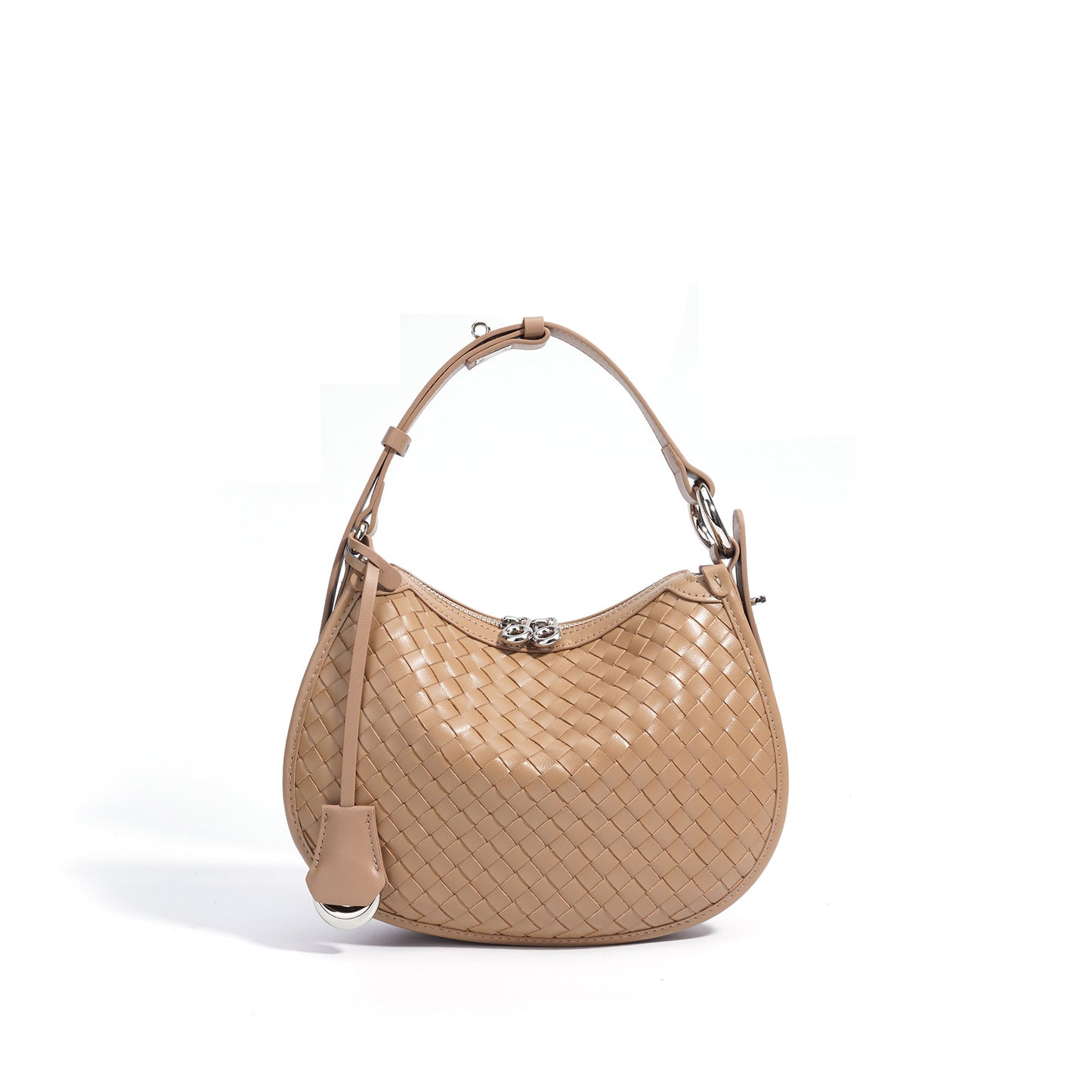 Women's Woven Leather Selenodont Simple Underarm Crossbody Bags