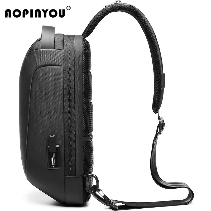 Men's Trendy Business Mobile Passport Document Men's Chest Bags