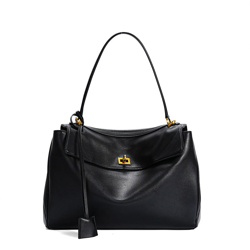 Women's Underarm Hand-held High-grade Genuine Leather Tote Bags