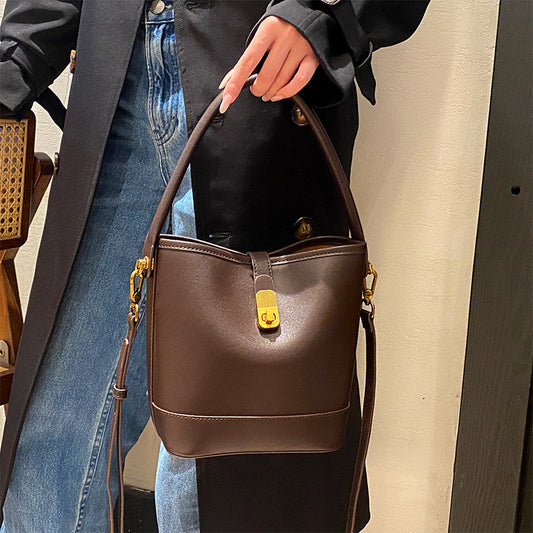 Women's Genuine Leather Light Luxury Minority High-grade Crossbody Bags