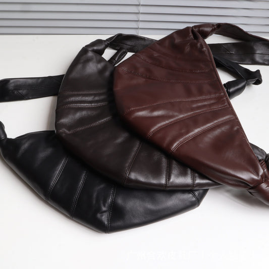 Women's Croissant Kosong Sheepskin Niche Lazy Dumpling Crossbody Bags
