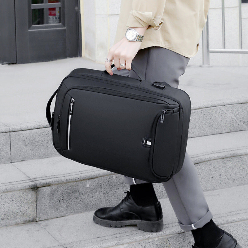 Men's Expansion Waterproof Large Capacity Business Computer Backpacks