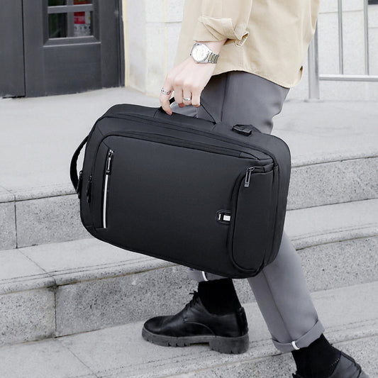 Men's Expansion Waterproof Large Capacity Business Computer Backpacks