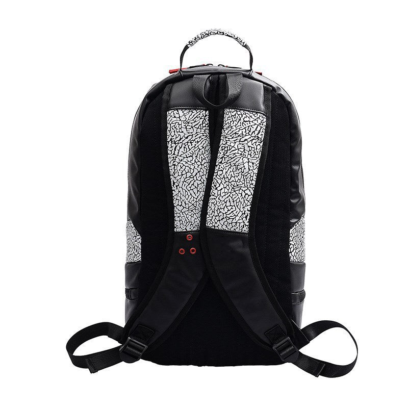 Large Capacity Cement Burst Crack Basketball Backpacks