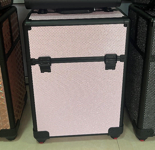 Large Capacity Water Cube Aluminum Alloy Cosmetic Cases