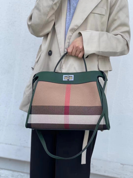Charming Creative Winter Real Leather Canvas Handbags