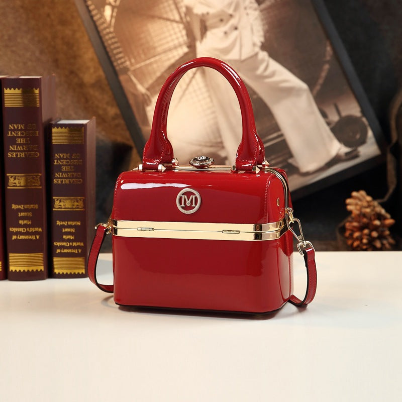 Women's Personalized Box Summer Fashion Patent Leather Handbags