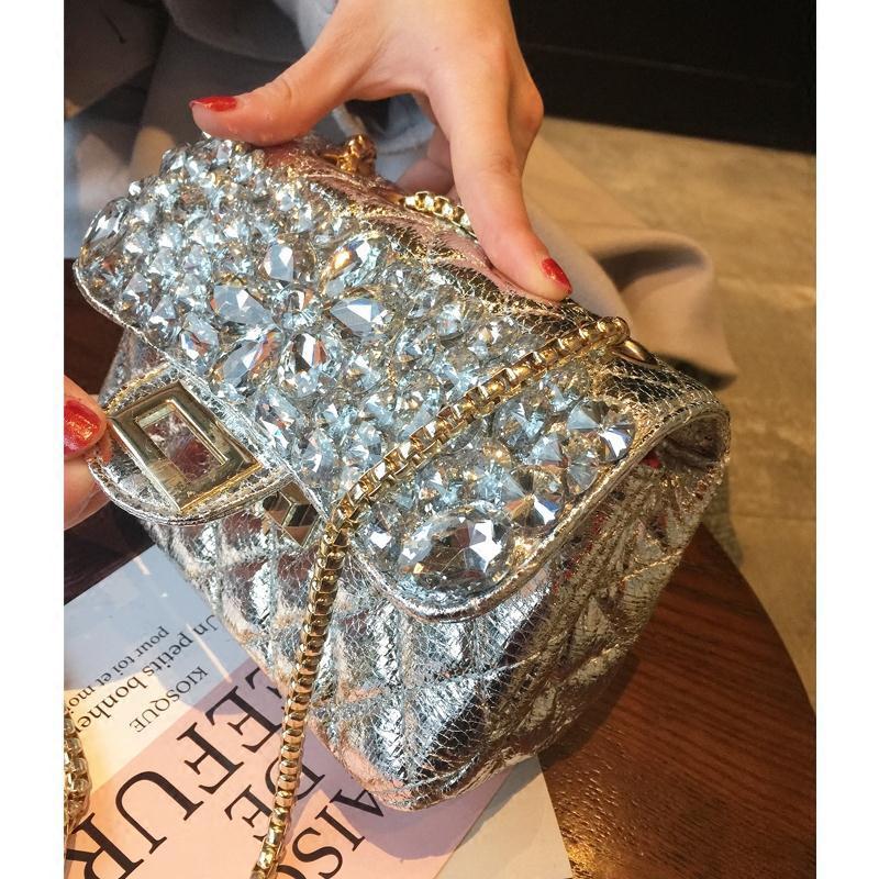 Women's Classic Style Rhombic Crack Handmade Shoulder Bags