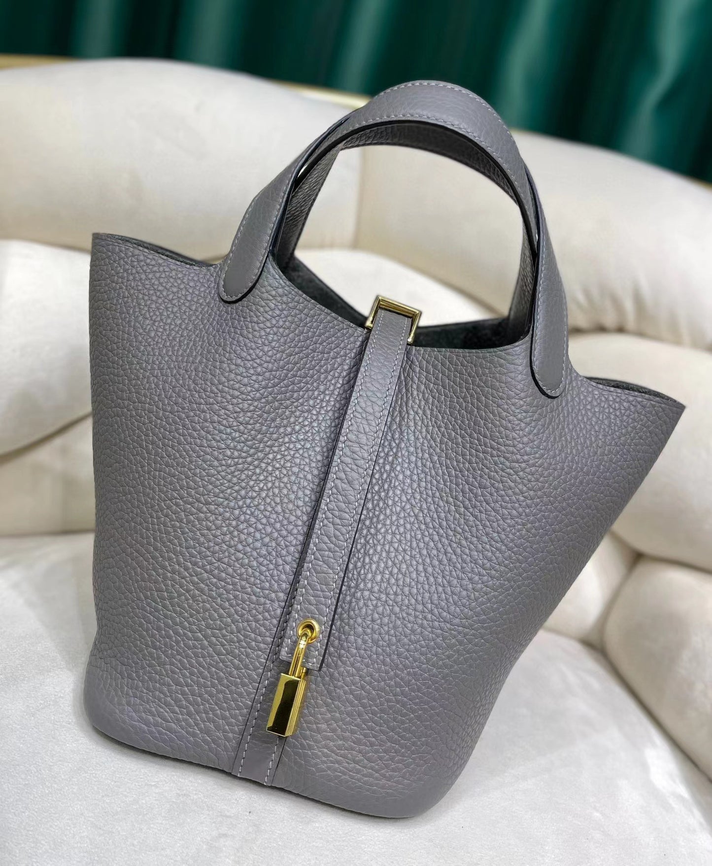 Women's First Layer Litchi Pattern Genuine Leather Bags