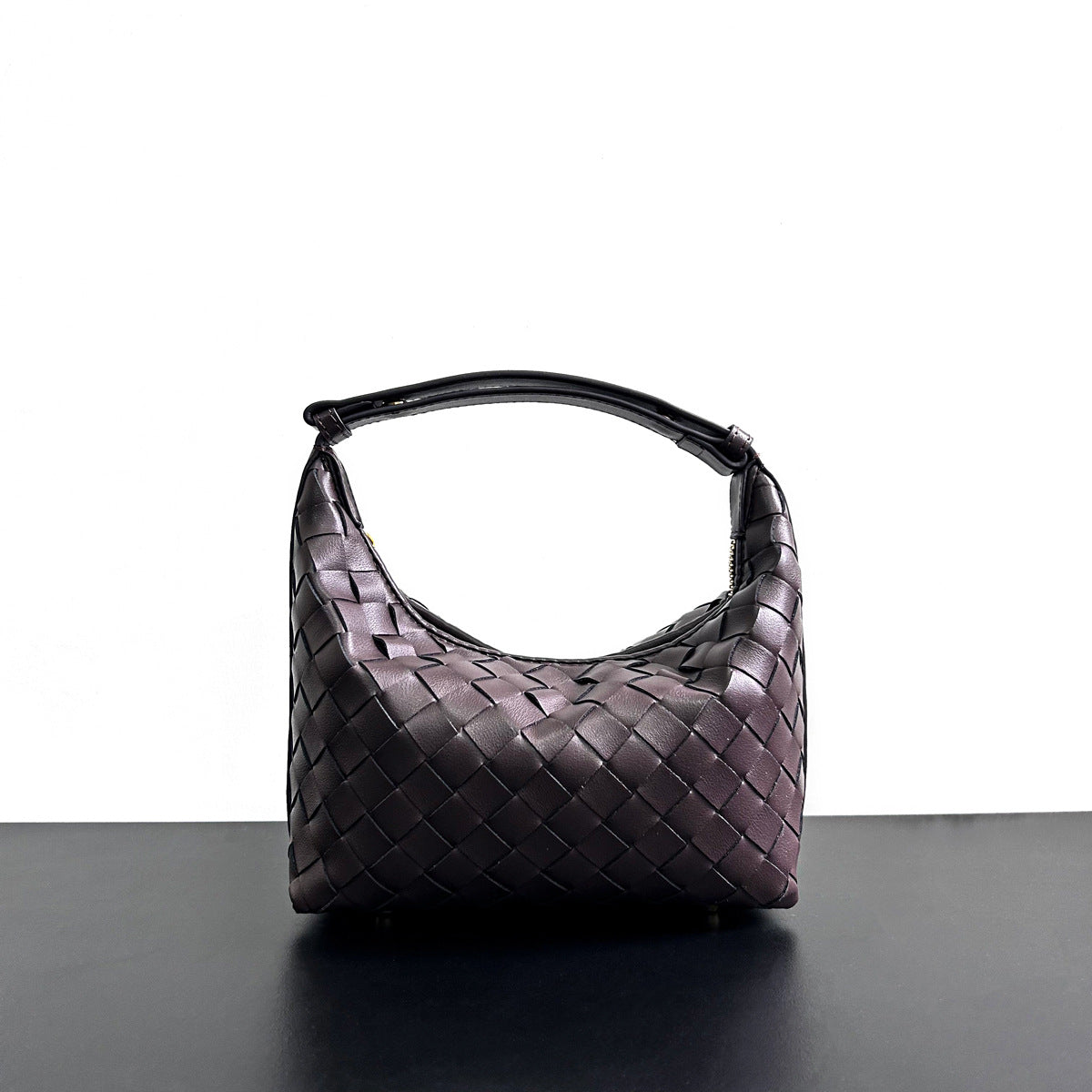 Leather Woven Lunch Box Portable High-grade Shoulder Bags