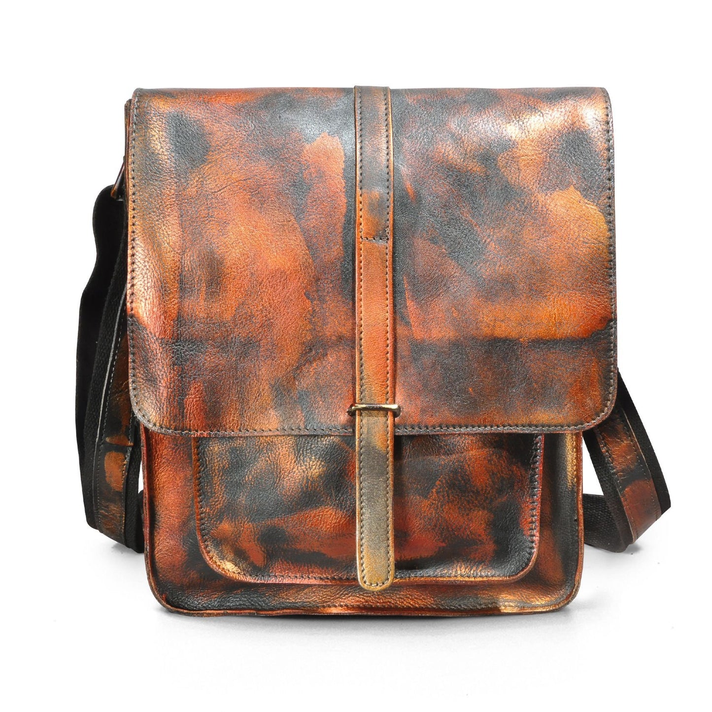 Men's Top Layer Crazy Horse Skin Cowhide Retro Men's Messenger Bags