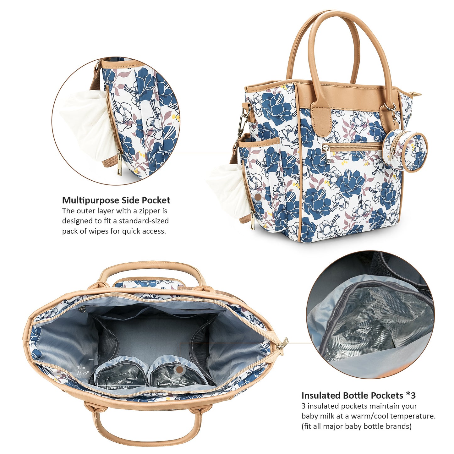 Printed Mummy Mom Maternal Bottle Insulation Bags