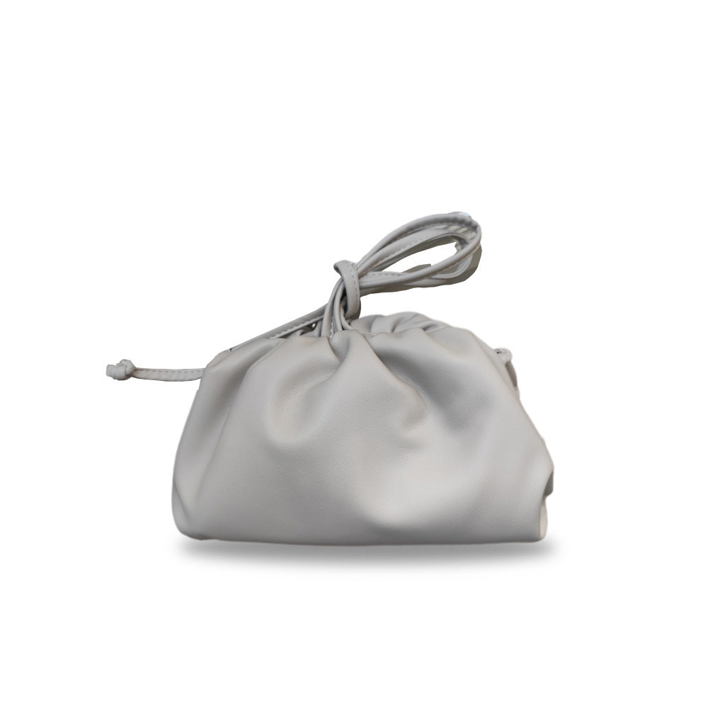 Women's Cloud Size Korean Style Pleated Clip Bags