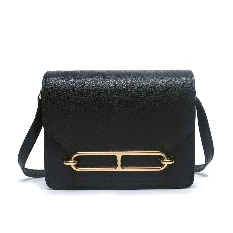 Women's Pig Nose Genuine Leather Stewardess Simple Crossbody Bags