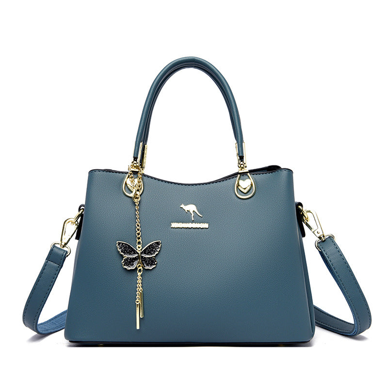 Women's Large Capacity Commuter Simple Temperament Pure Shoulder Bags