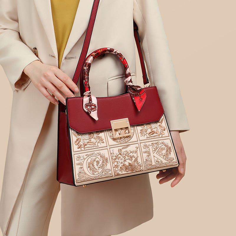 Women's Summer Genuine Leather Mother High Sense Handbags