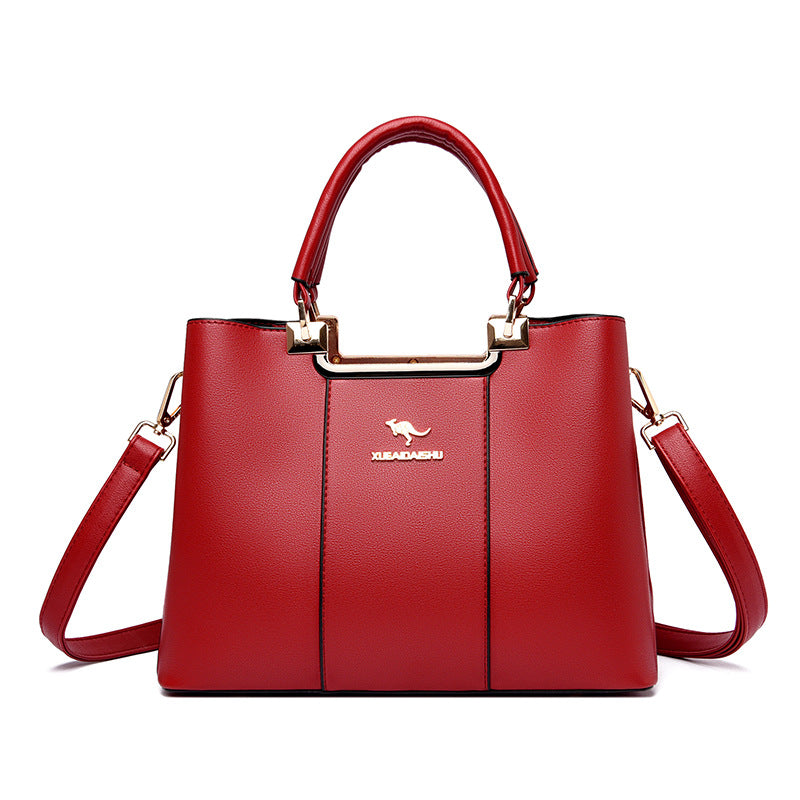 Korean Style Fashion Soft Leather Large Shoulder Bags