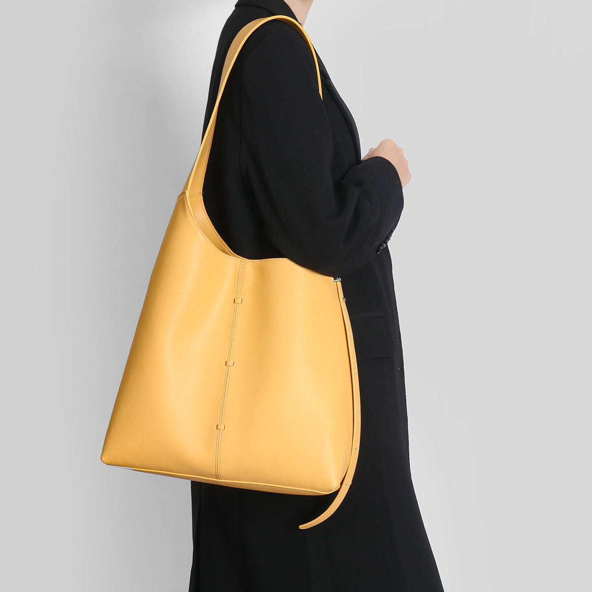 Women's Durable Leather High-grade Underarm Portable Tote Bags