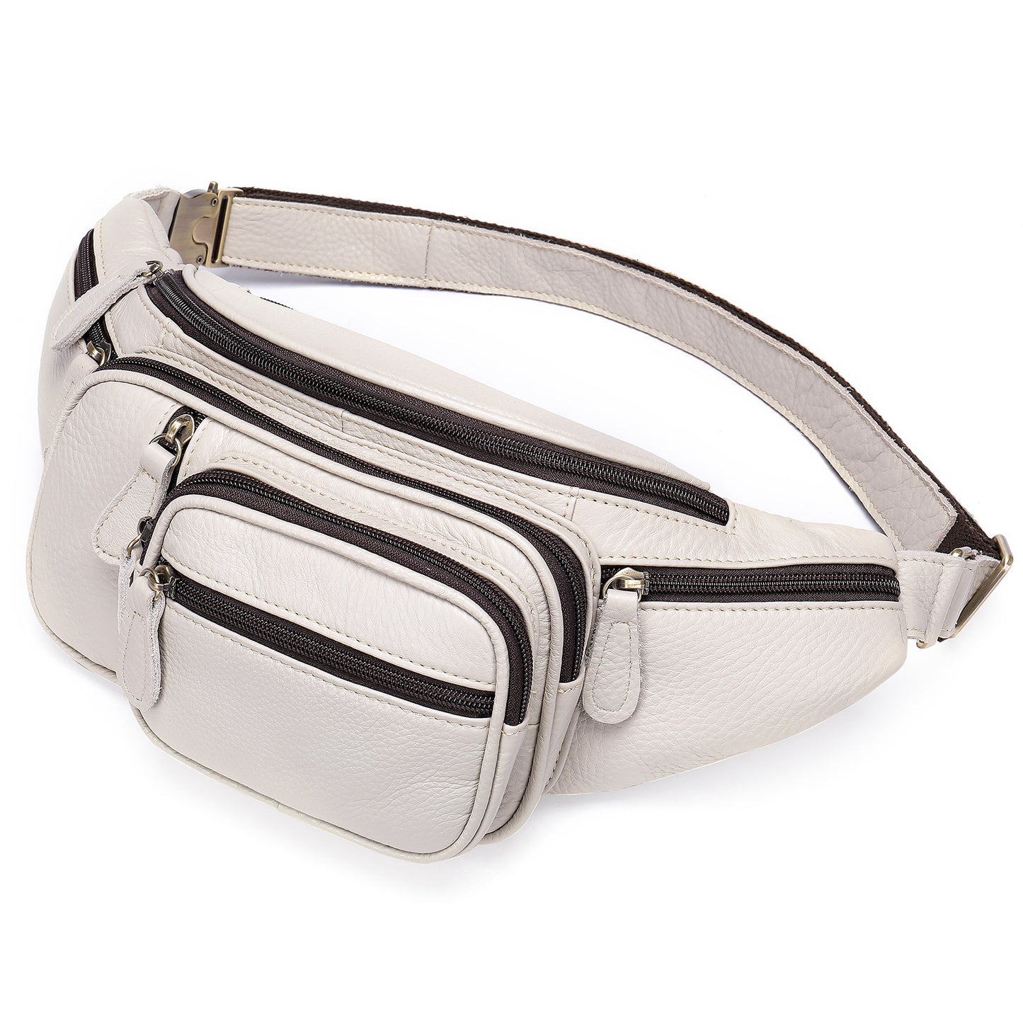 Men's Leather Leisure First Layer Cowhide Slanted Men's Chest Bags