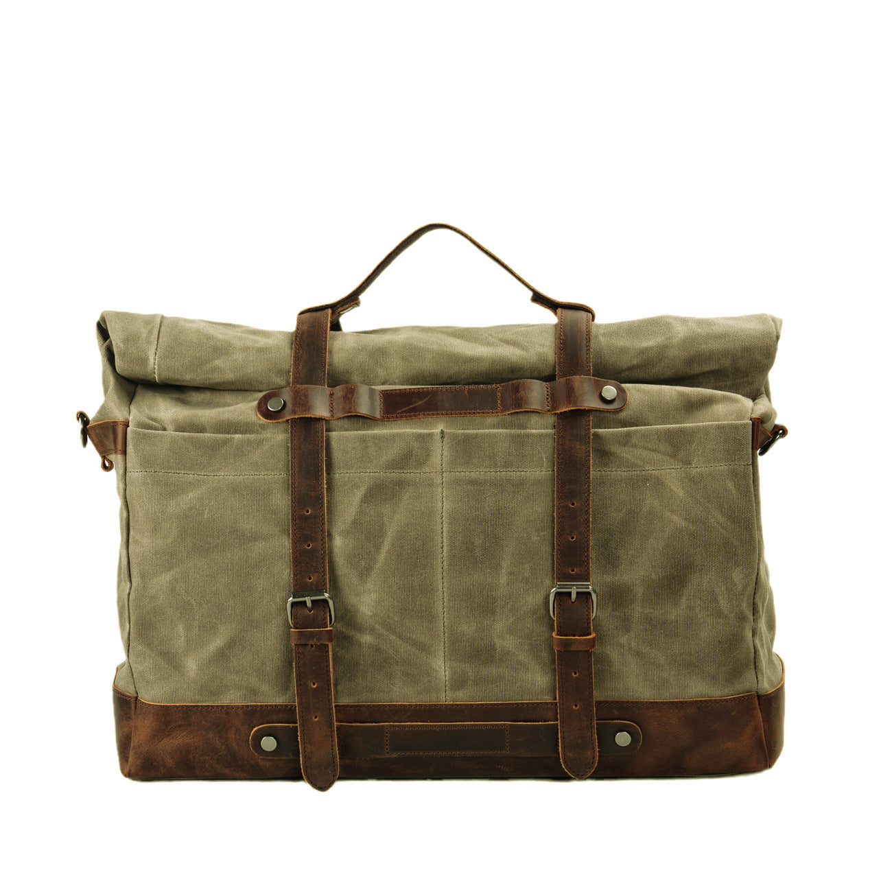 Men's Large Capacity Portable Vintage Waterproof Waxed Canvas With Men's Bags