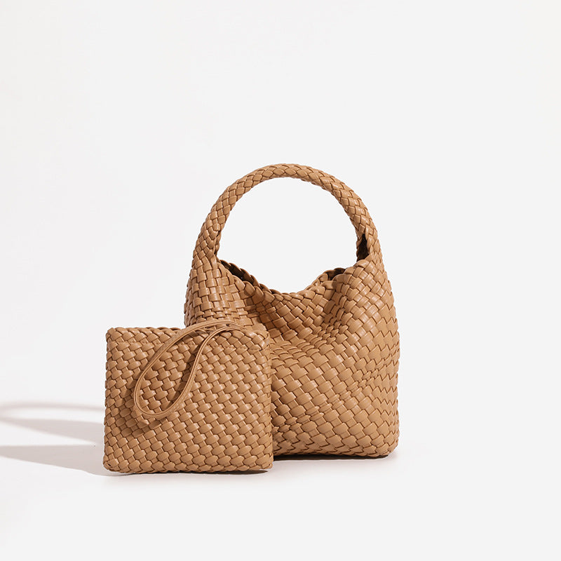 High Quality Texture Hand-woven Vegetable Basket Bucket Bags