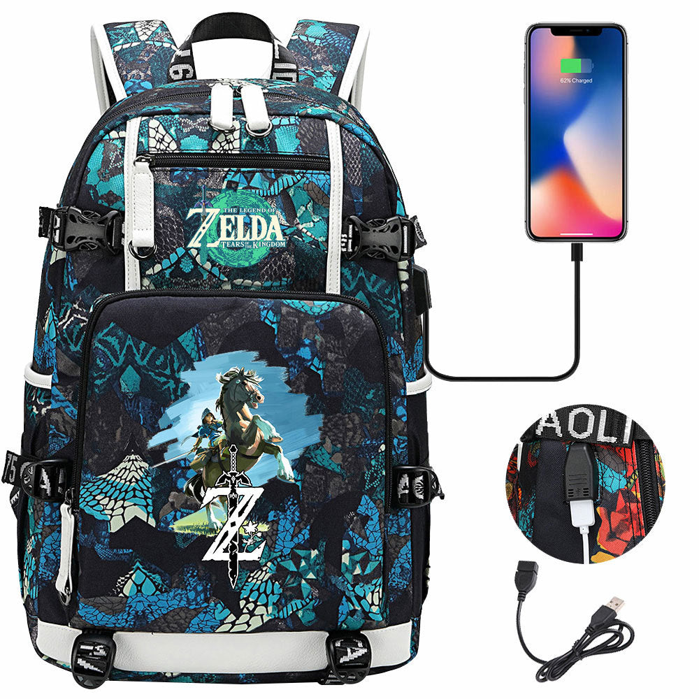 Women's & Men's Game Legend Of Zelda Printed Youth Backpacks