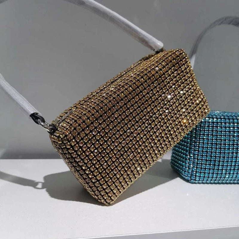 Women's Hand Carrying Full Diamond Rhinestone Portable Bags