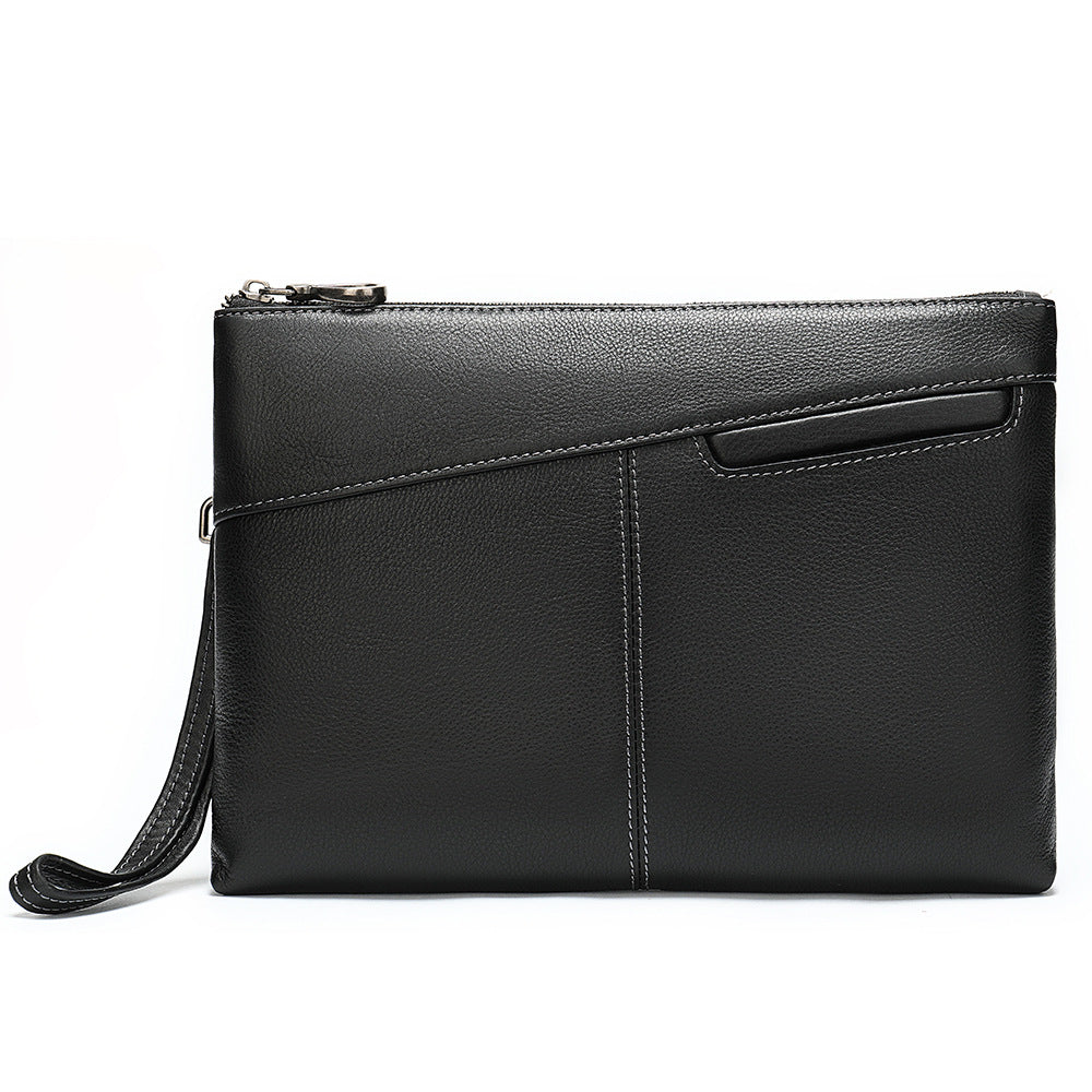 Men's Genuine Leather Clutch Vegetable Tanning Envelope Men's Handbags