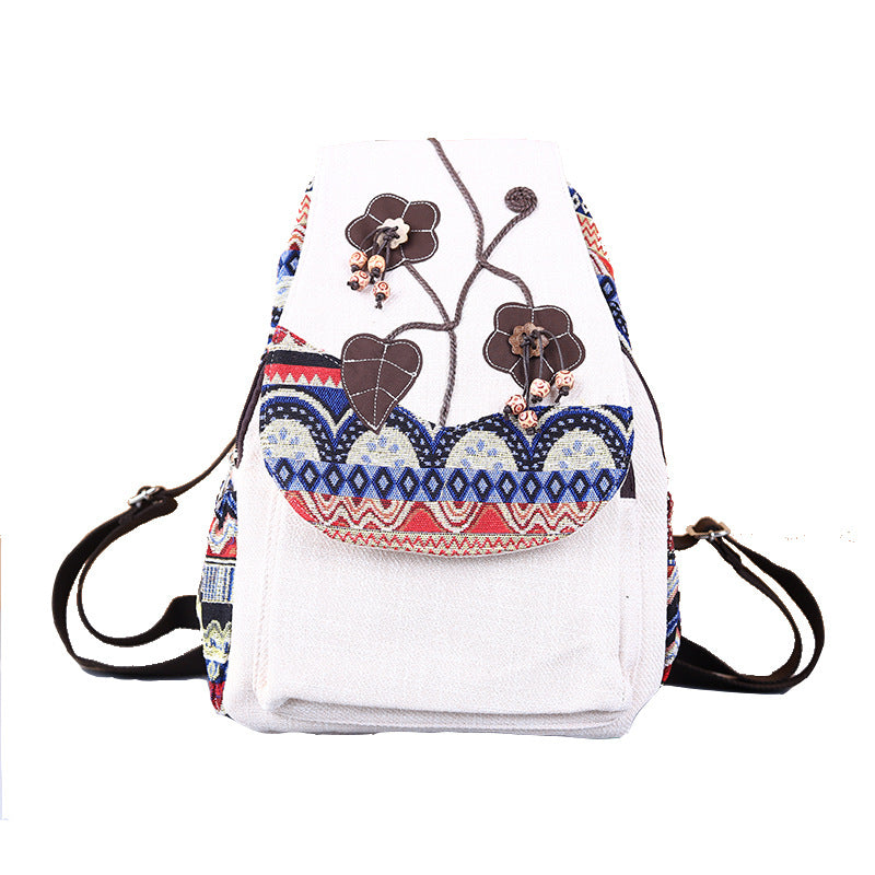 Yunnan National Style Hand-woven Cotton Linen Backpacks