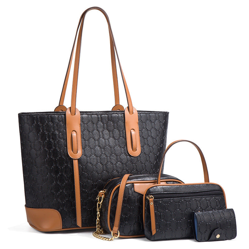 Women's Fashion Large Trendy Capacity Set Mother Shoulder Bags