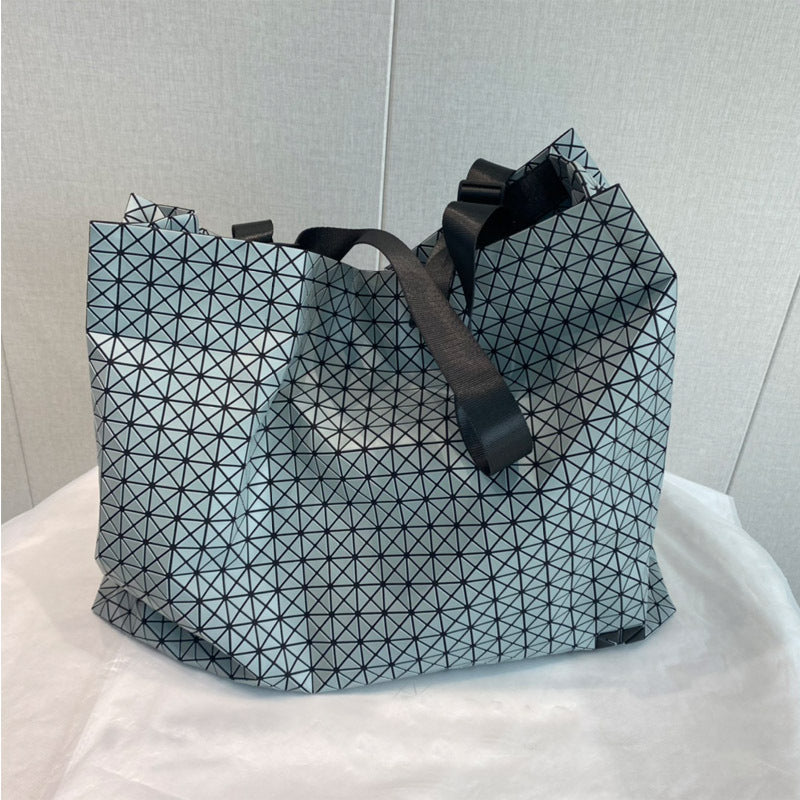 Women's Original Autumn Geometric Silicone Rhombus Large Capacity Tote Bags
