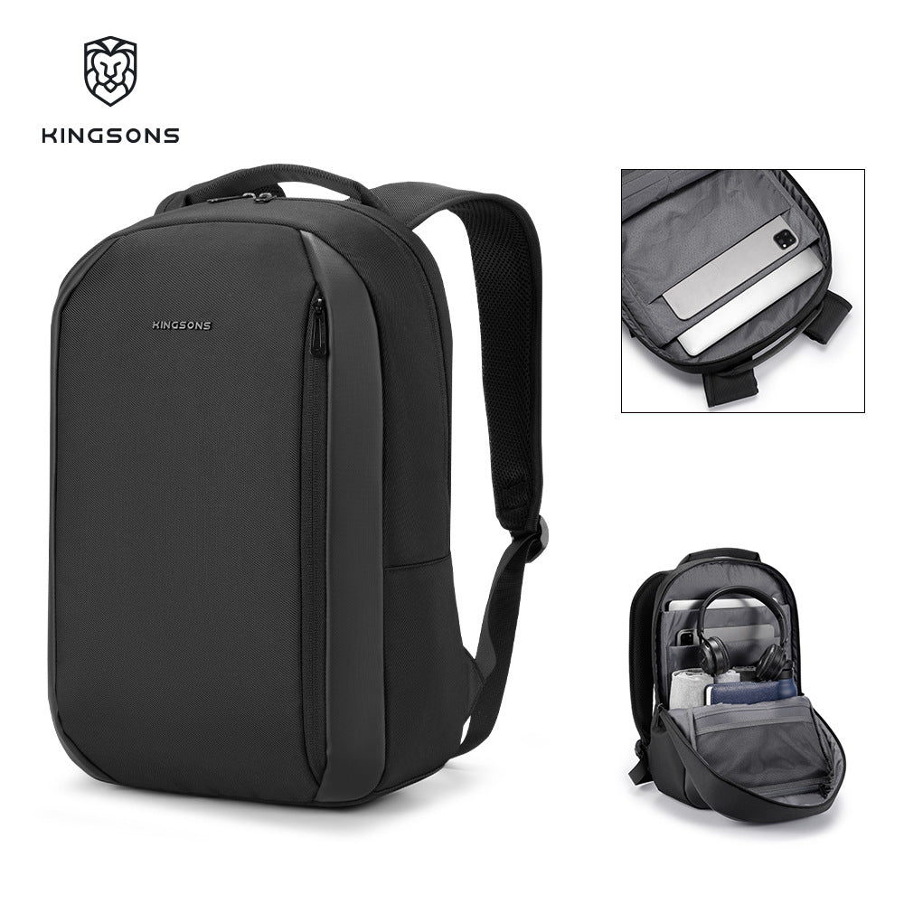 Men's Simple Business Inch Pocket Trip Commuter Backpacks