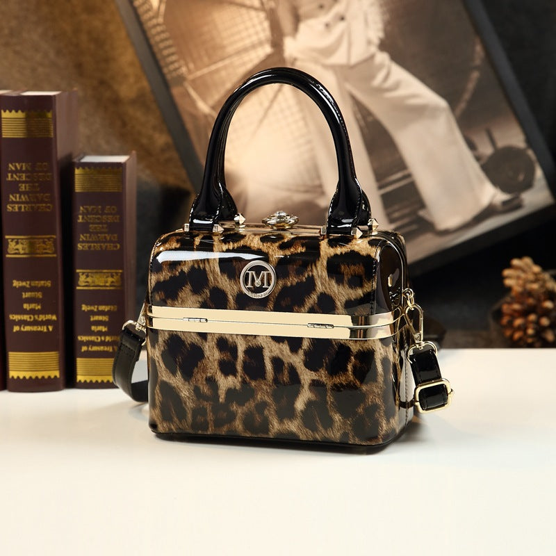 Women's Personalized Box Summer Fashion Patent Leather Handbags