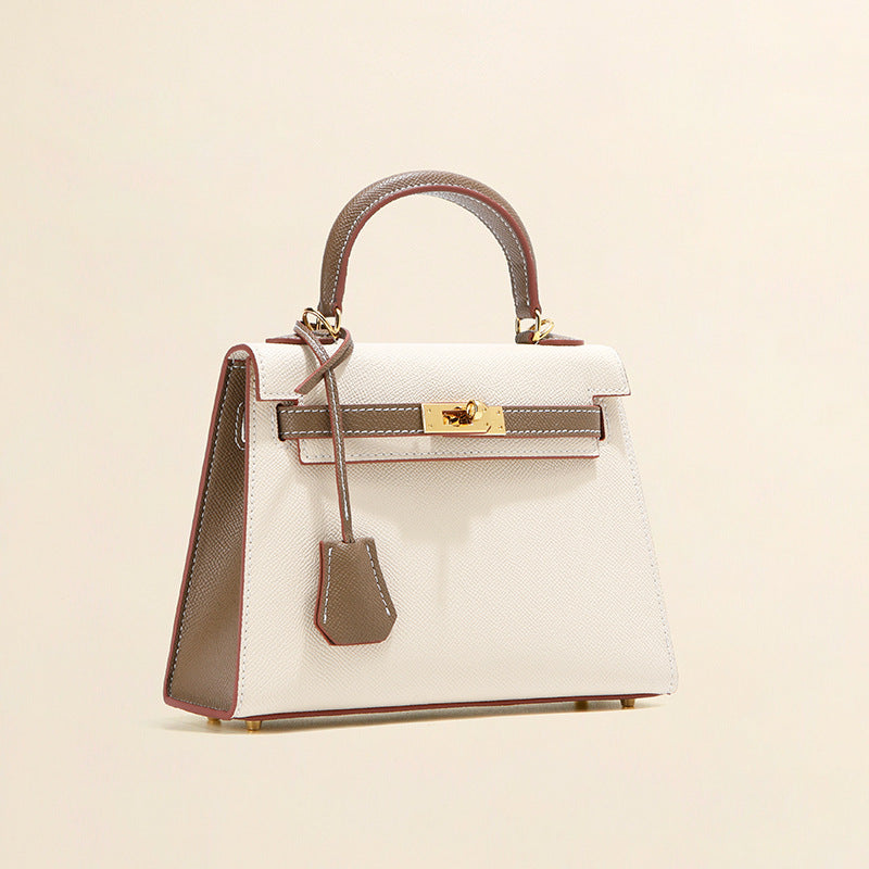 Women's Color Matching Second Generation Palm Print Shoulder Bags