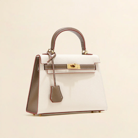 Women's Color Matching Second Generation Palm Print Shoulder Bags
